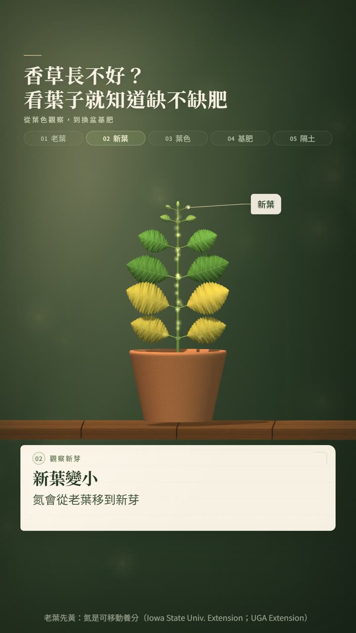 香草種植技術影片:缺氮與施肥